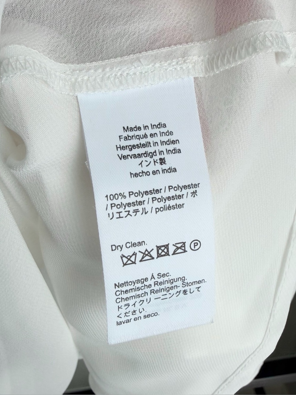 Madewell Lace Insert Button up Long Sleeve Top - Picture 8 of 9
